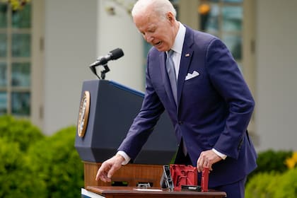 El presidente estadounidense Joe Biden  (AP Foto/Carolyn Kaster)