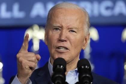 El presidente estadounidense Joe Biden en un evento en Scranton, Pensilvania, el 16 de abril de 2024. (Foto AP/Alex Brandon)
