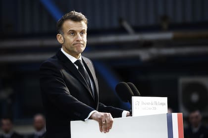 El presidente francés Emmanuel Macron