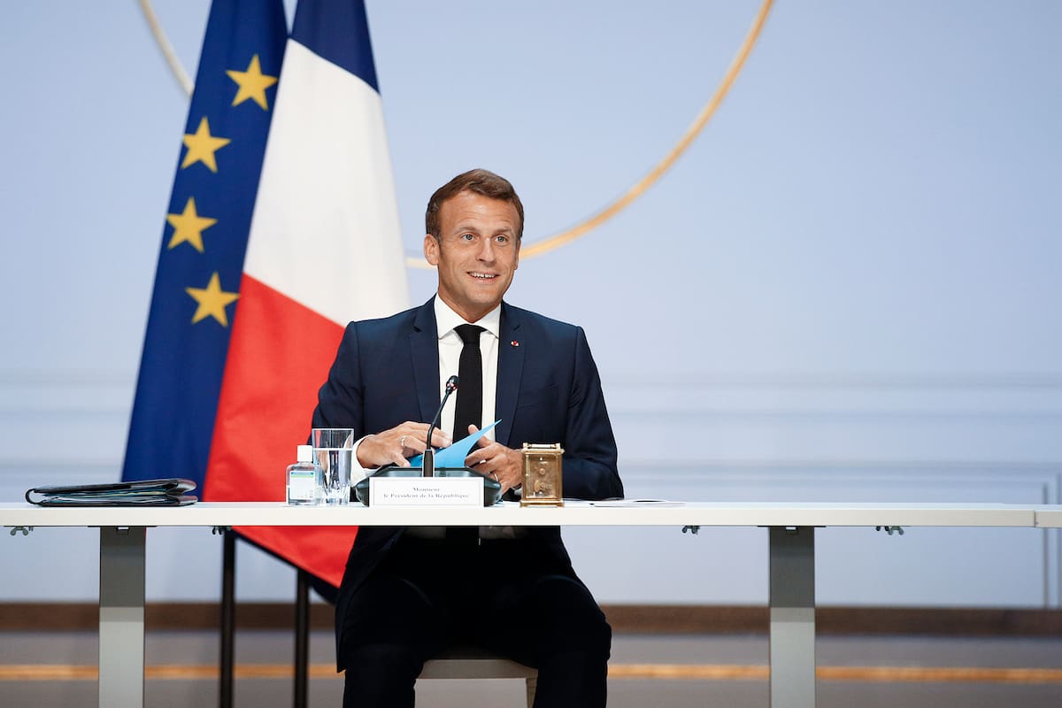 El presidente francés Emmanuel Macron