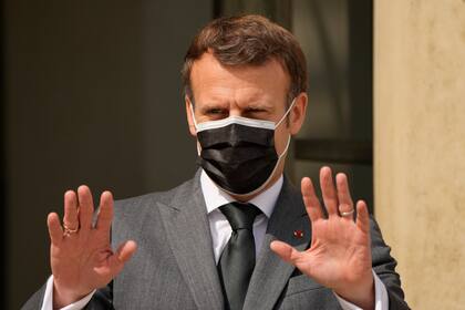 El presidente francés, Emmanuel Macron, en París. (AP Foto/Francois Mori)