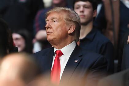 El presidente fue al Madison Square Garden para disfrutar de un espectáculo deportivo