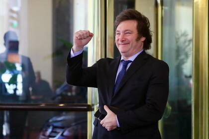 el presidente Javier Miei en el hotel libertador