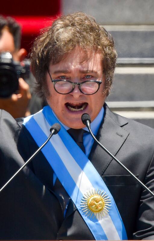 El presidente Javier Milei, al asumir el 10 de diciembre