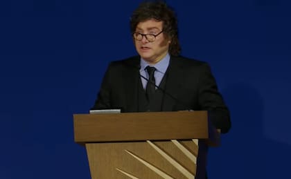 El presidente Javier Milei ante la Cámara de Comercio de Estados Unidos
