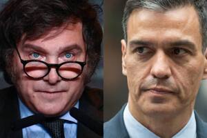 El presidente Javier Milei apuntó contra el jefe de Estado español Pedro Sánchez.