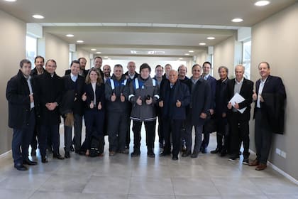 El presidente Javier Milei, con los principales empresarios petroleros en Vaca Muerta