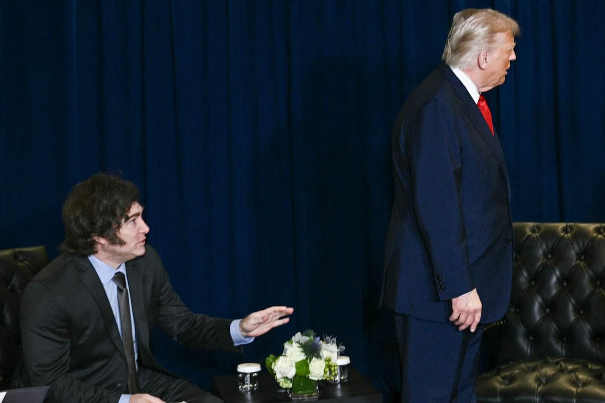 El presidente Javier Milei con su par de EE.UU., Donald Trump, durante la última asamblea de la ONU
