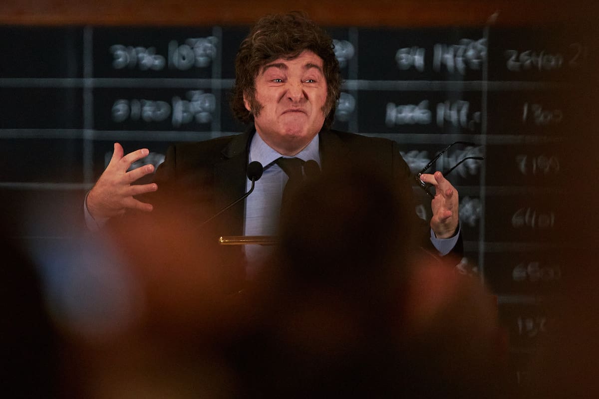 El presidente Javier Milei dio un discurso en la Bolsa de Comercio, en el marco de los 170 años de la institución