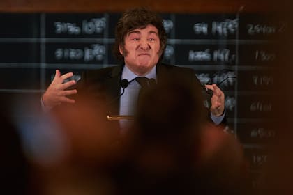 El presidente Javier Milei dio un discurso en la Bolsa de Comercio, en el marco de los 170 años de la institución