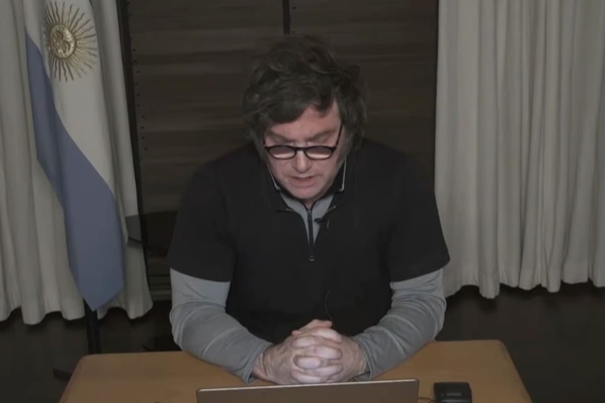 El presidente Javier Milei durante el 62° Coloquio de IDEA