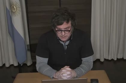 El presidente Javier Milei durante el 62° Coloquio de IDEA