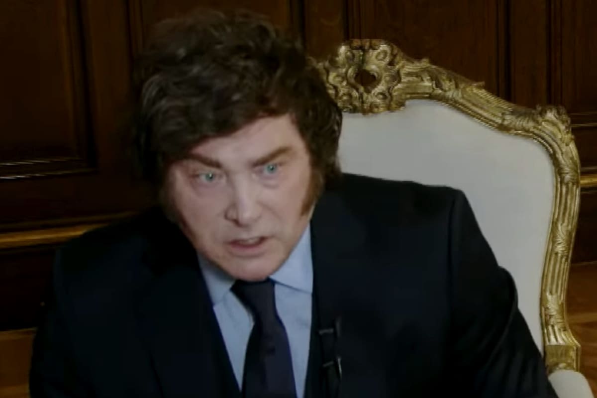 El presidente Javier Milei durante su paso por La Cornisa (LN+)