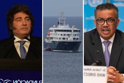 El presidente Javier Milei, el crucero MV Hondius y el director de la OMS