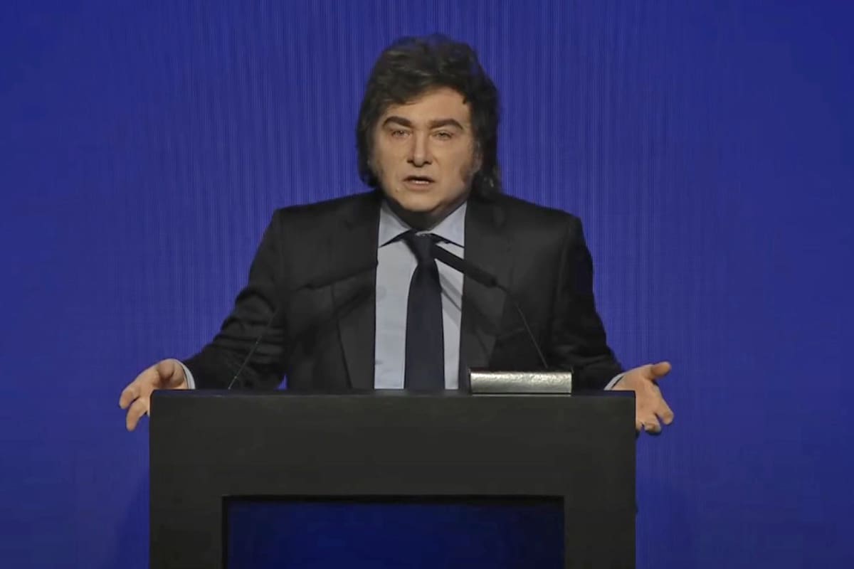 El presidente Javier Milei en Endeavor