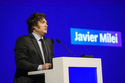 El presidente Javier Milei en AmCham Summit 2025