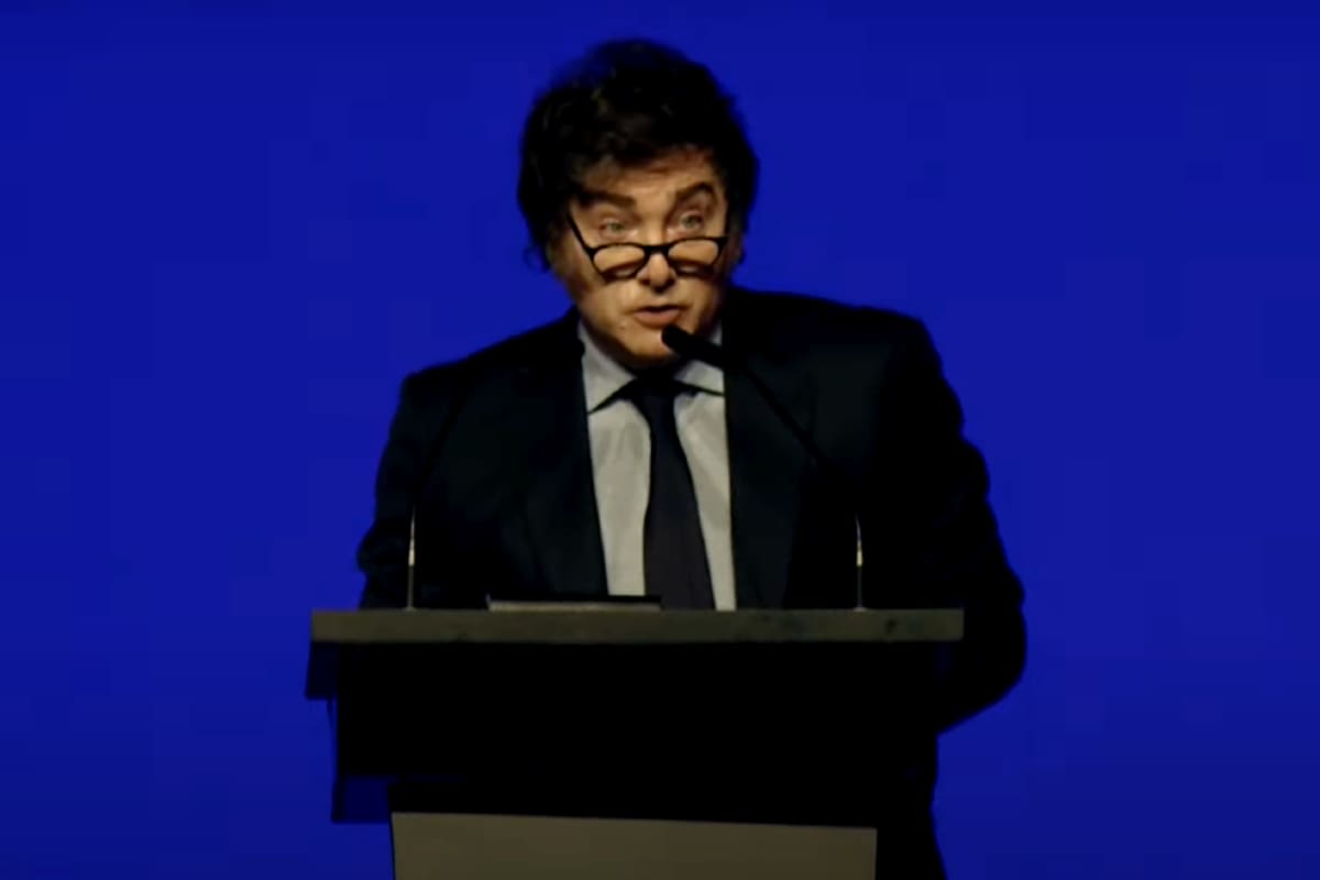 El presidente Javier Milei en CPAC Argentina 2024