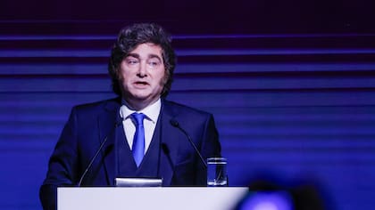 El presidente Javier Milei en el cierre de AMCHAM Summit