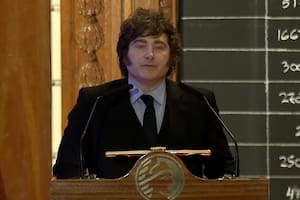 Milei defendió la propiedad privada, criticó el populismo y se cruzó con un espectador