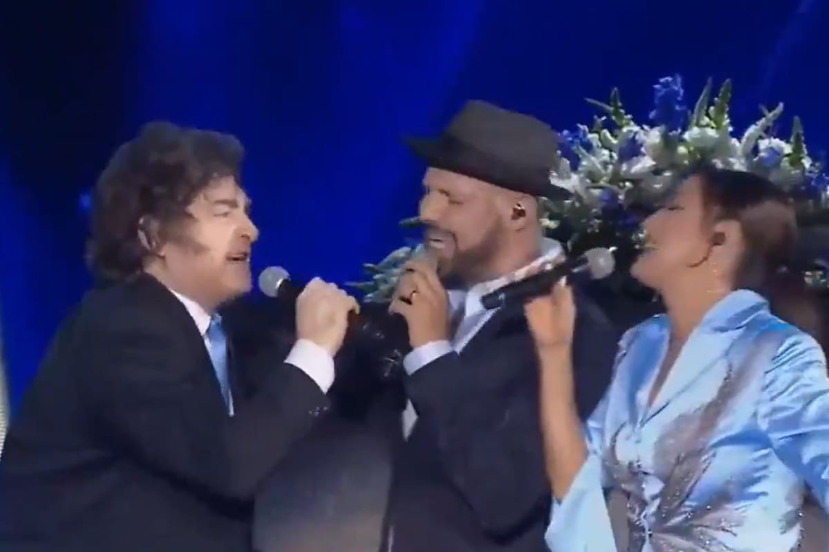 El presidente Javier Milei en la televisión israelí