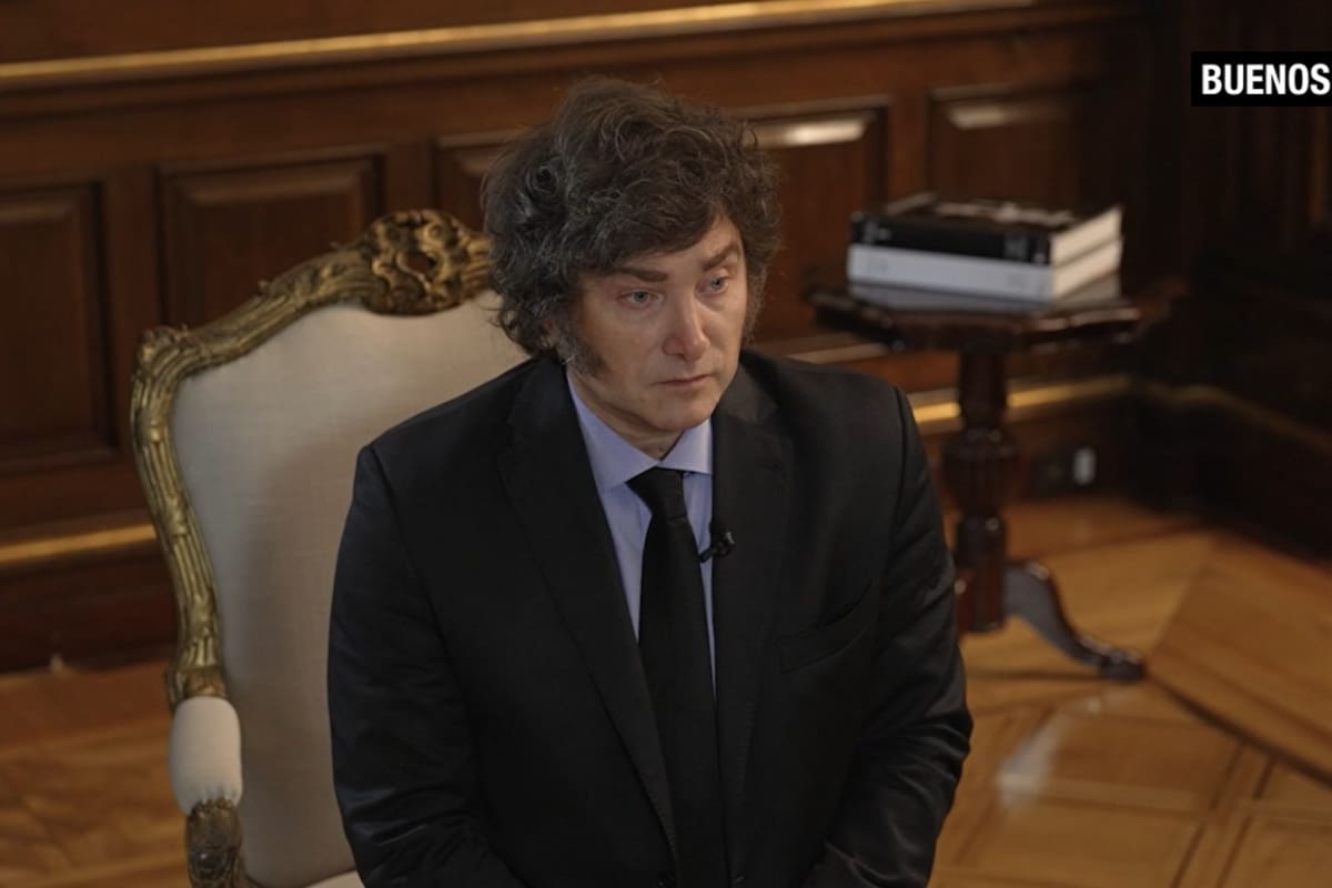 El presidente Javier Milei entrevistado pro Andrés Oppenheimer en CNN