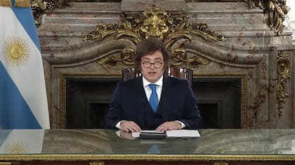 El presidente Javier Milei envió un mensaje, por cadena nacional, sobre Reforma de la Carta Orgánica del Banco Central