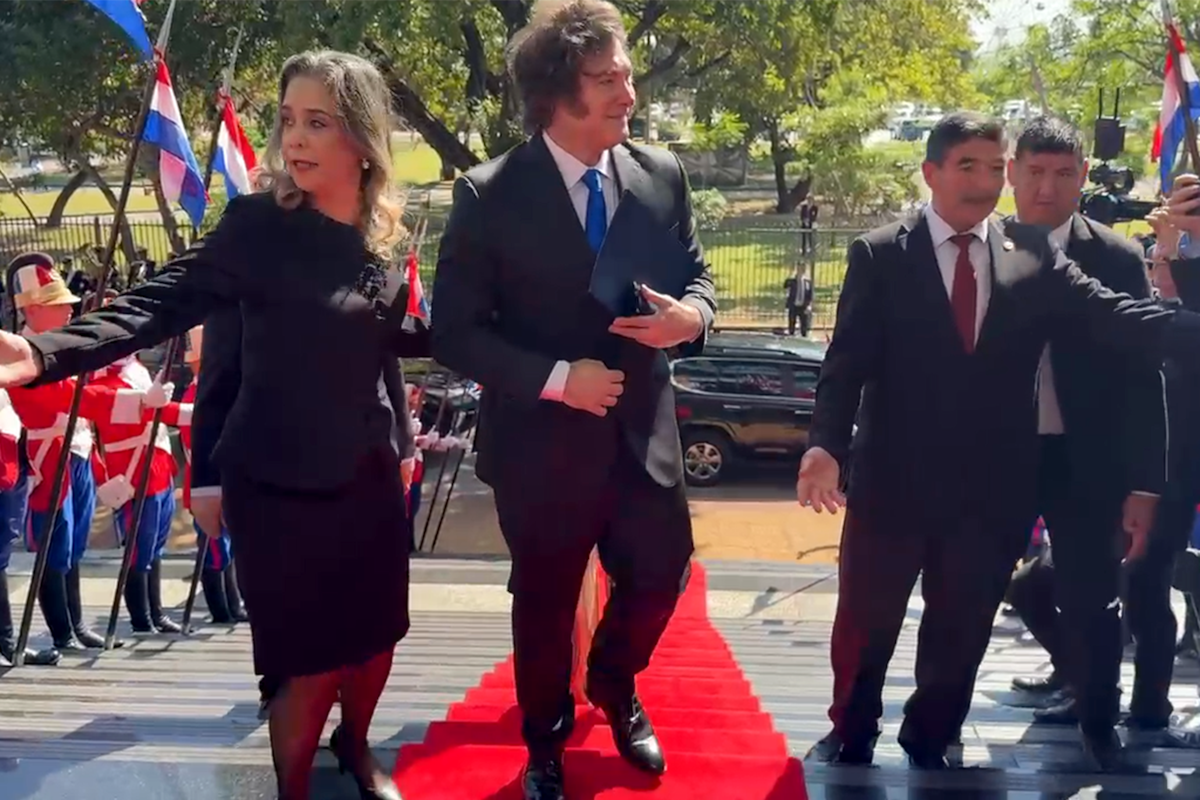 El Presidente Javier Milei fue recibido en la Sesión de Honor del Congreso Nacional Paraguayo