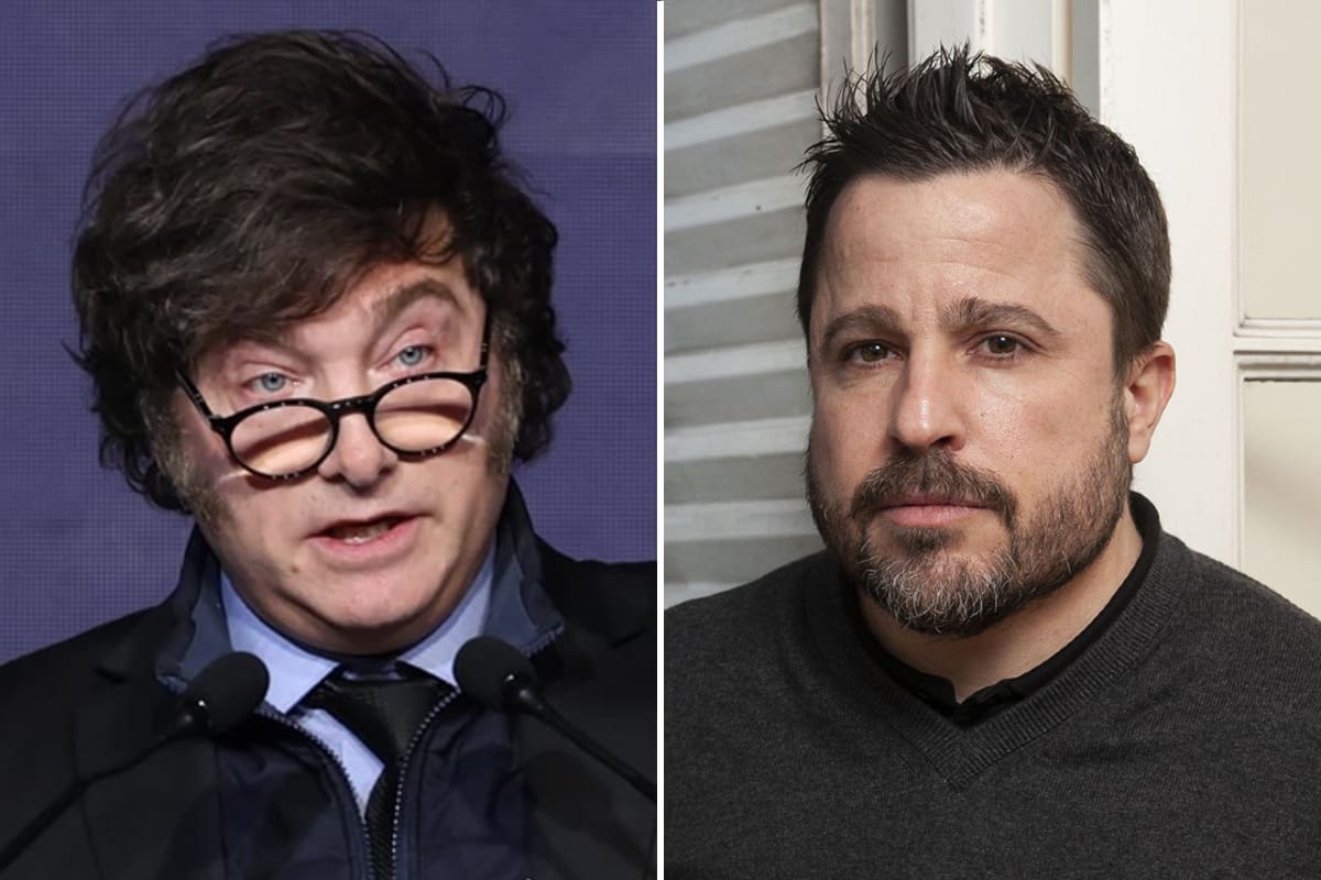 El presidente Javier Milei junto al diputado radical Martín Tetaz