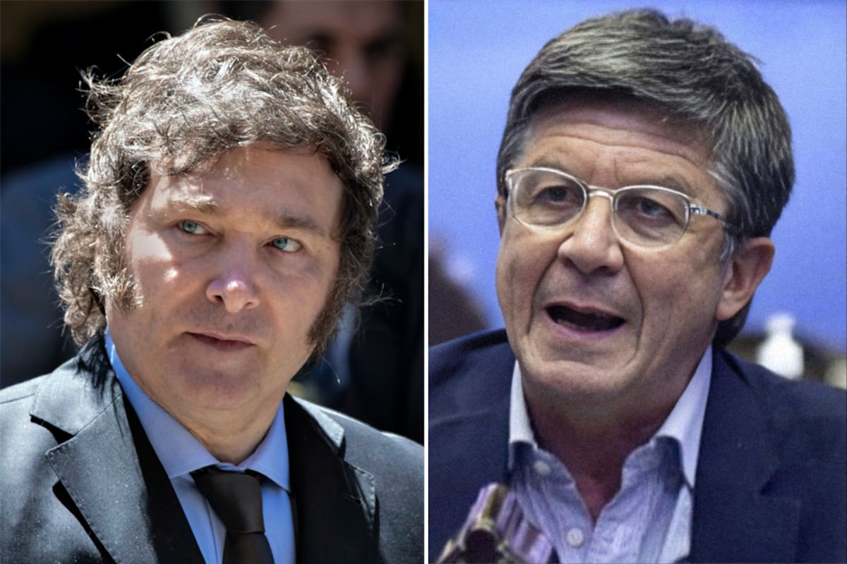 El presidente Javier Milei junto al gobernador de la provincia de Chubut, Gustavo Menna