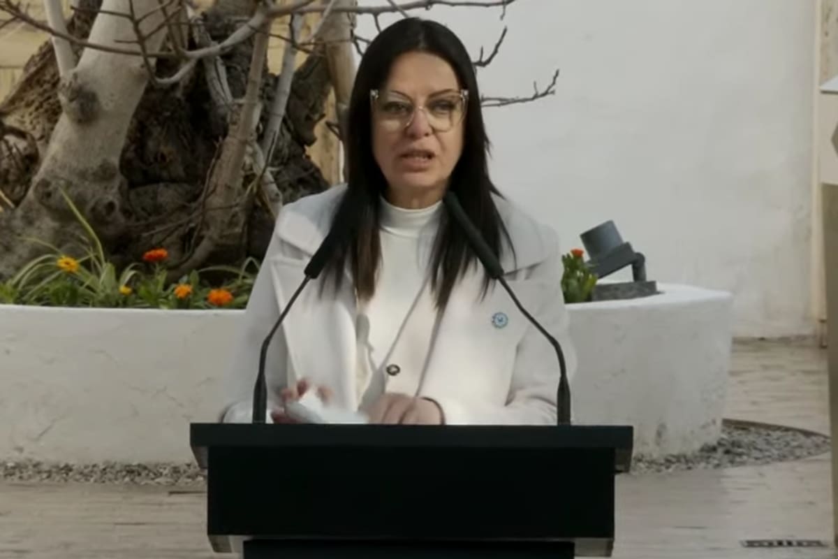El Presidente Javier Milei presenta el Plan Nacional de Alfabetización en San Juan. Sandra Pettovello