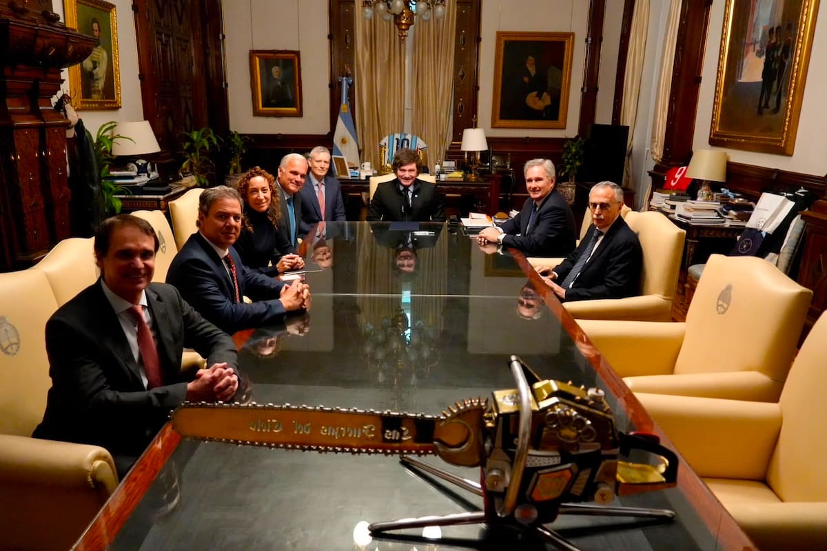El presidente Javier Milei se reunió con las autoridades de Bayer