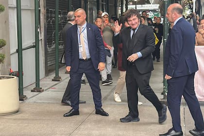 El presidente Javier Milei, tras regresar de su encuentro con el premier Benjamin Netanyahu en Nueva York.