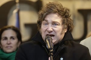 El presidente Javier Milei visitó la exposición Angus en La Rural.