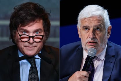 El presidente, Javier Milei, y el ahora exsecretario de Bioeconomía, Fernando Vilella