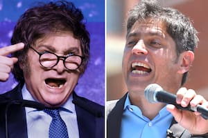 El presidente Javier Milei y el gobernador Axel Kicillof