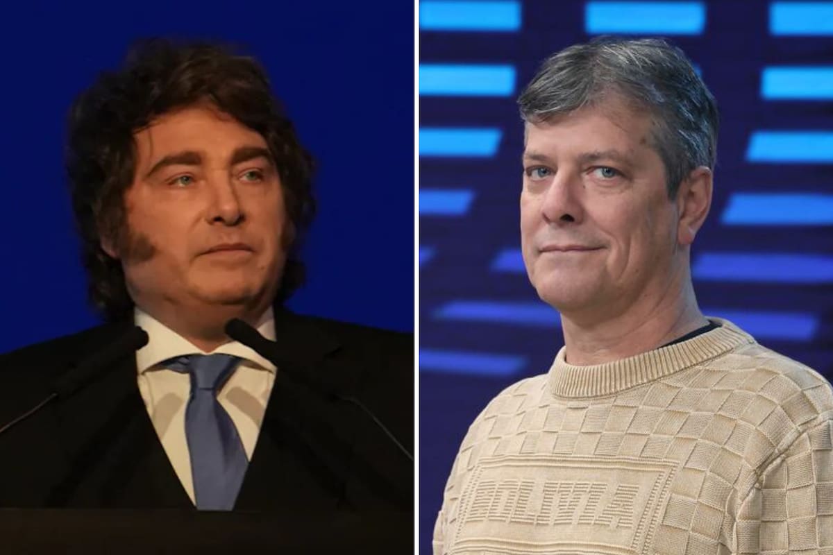 El presidente Javier Milei y el periodista Mario Pergolini