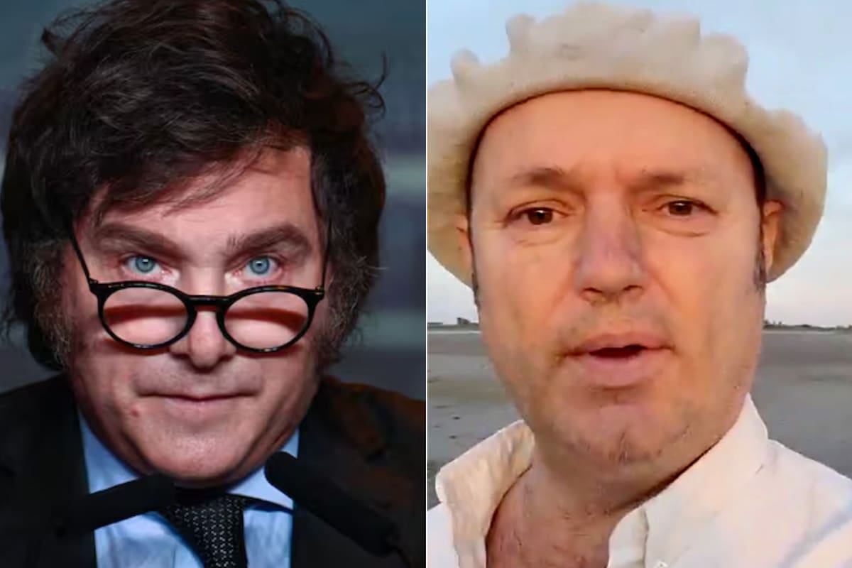 El presidente Javier Milei y José Perkins, productor de Pehuajó e integrante de la Red Nacional de Autoconvocados