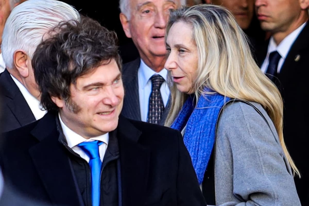 El presidente Javier Milei y su hermana Karina