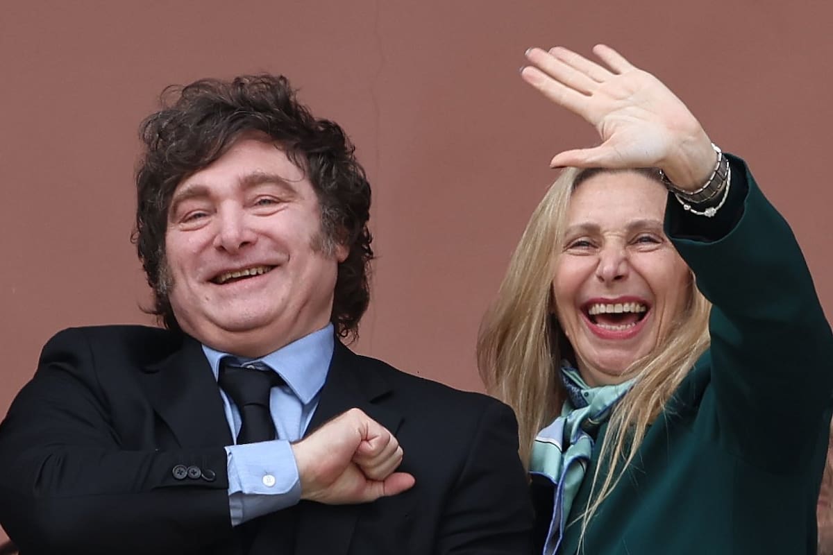 El presidente Javier Milei y su hermana, Karina, secretaria general de la Presidencia