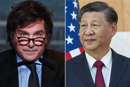El presidente Javier Milei y su par de China, Xi Jinping