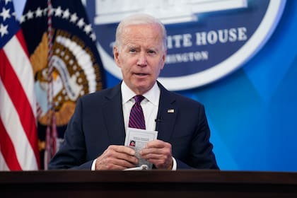 El presidente Joe Biden durante un evento en la Casa Blanca