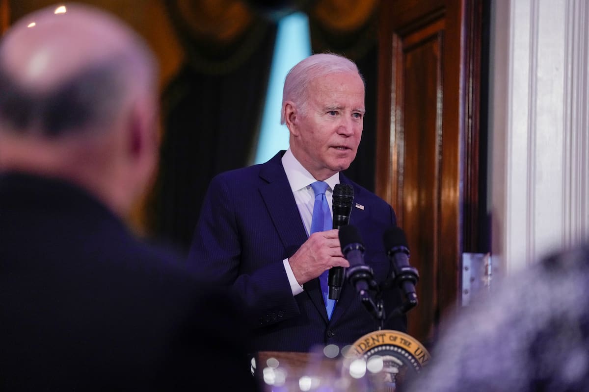 El presidente Joe Biden en la Casa Blanca, en Washington, el 3 de mayo de 2023 (Foto AP /Susan Walsh)