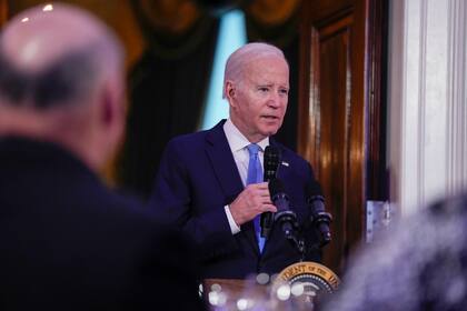 El presidente Joe Biden en la Casa Blanca, en Washington, el 3 de mayo de 2023 (Foto AP /Susan Walsh)
