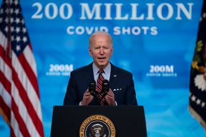 El presidente Joe Biden en la Casa Blanca en Washington el 21 de abril del 2021. .(Foto AP/Evan Vucci, File)