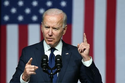 El presidente Joe Biden, en su discurso en Tulsa