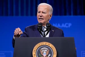 El presidente Joe Biden habla durante un evento en Las Vegas, el 16 de julio de 202