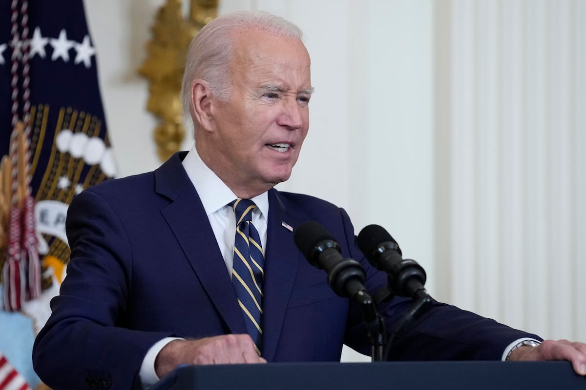 El presidente Joe Biden habla en la Casa Blanca, Washington, 25 de julio de 2023