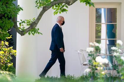 El presidente Joe Biden regresa a la Casa Blanca, en Washington, el miércoles 28 de julio de 2021, luego de un viaje a Pensilvania. (AP Foto/Andrew Harnik)