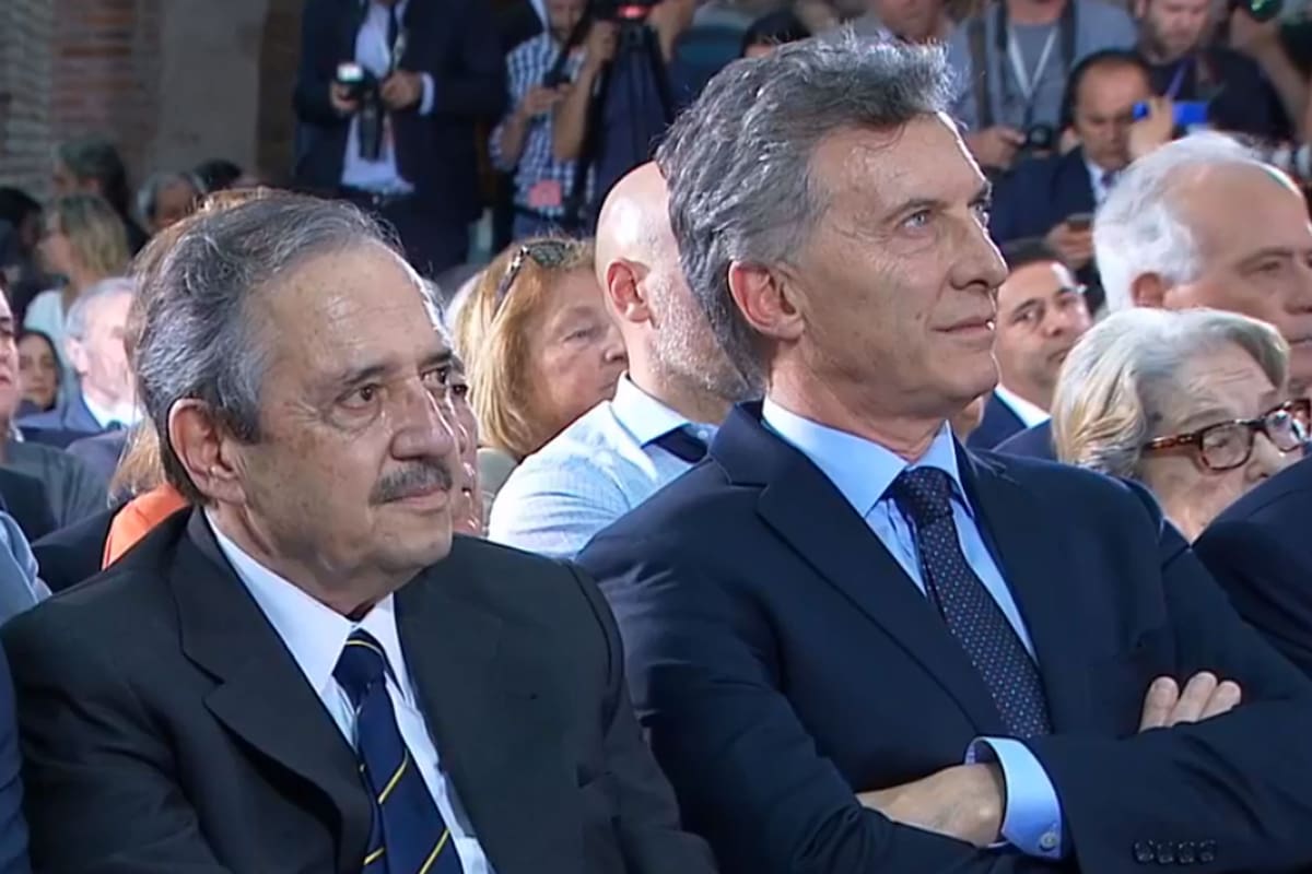 El Presidente junto a Ricardo Alfonsín, hijo del exmandatario radical