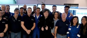 Milei visitó una empresa agroindustrial en Bahía Blanca junto a su hermana Karina y Diego Santilli